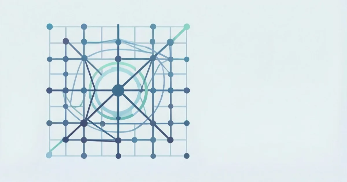 an abstract mathematical visualization of complex plane zeros and a critical line, clean minimal illustration, no text or logos