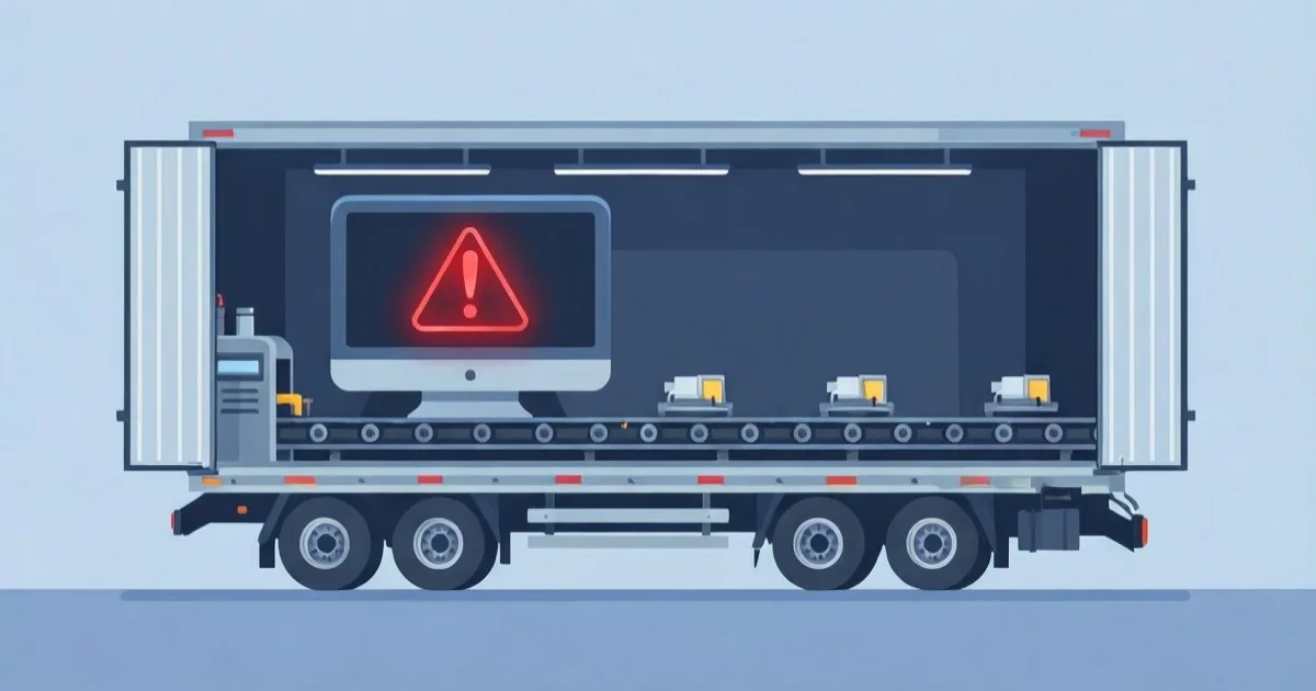 警告マークを描いた挿絵