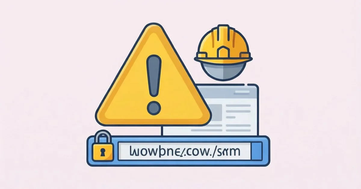 警告マークを描いた挿絵