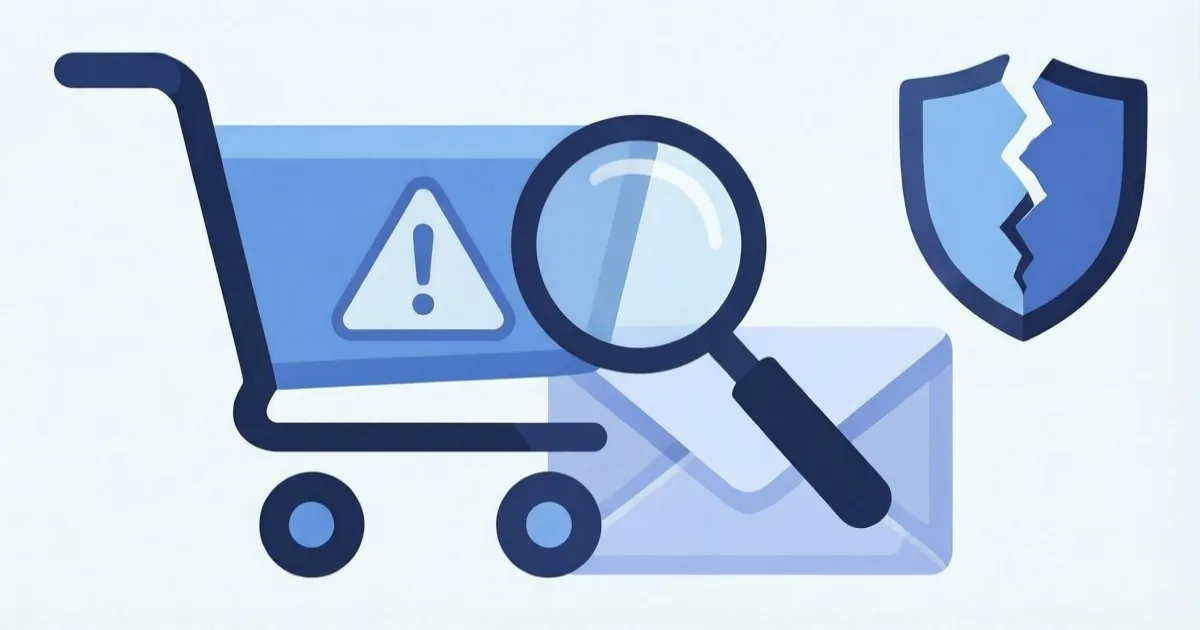 an online sports goods store checkout page with a hidden malicious script icon, clean flat illustration, no text or logos